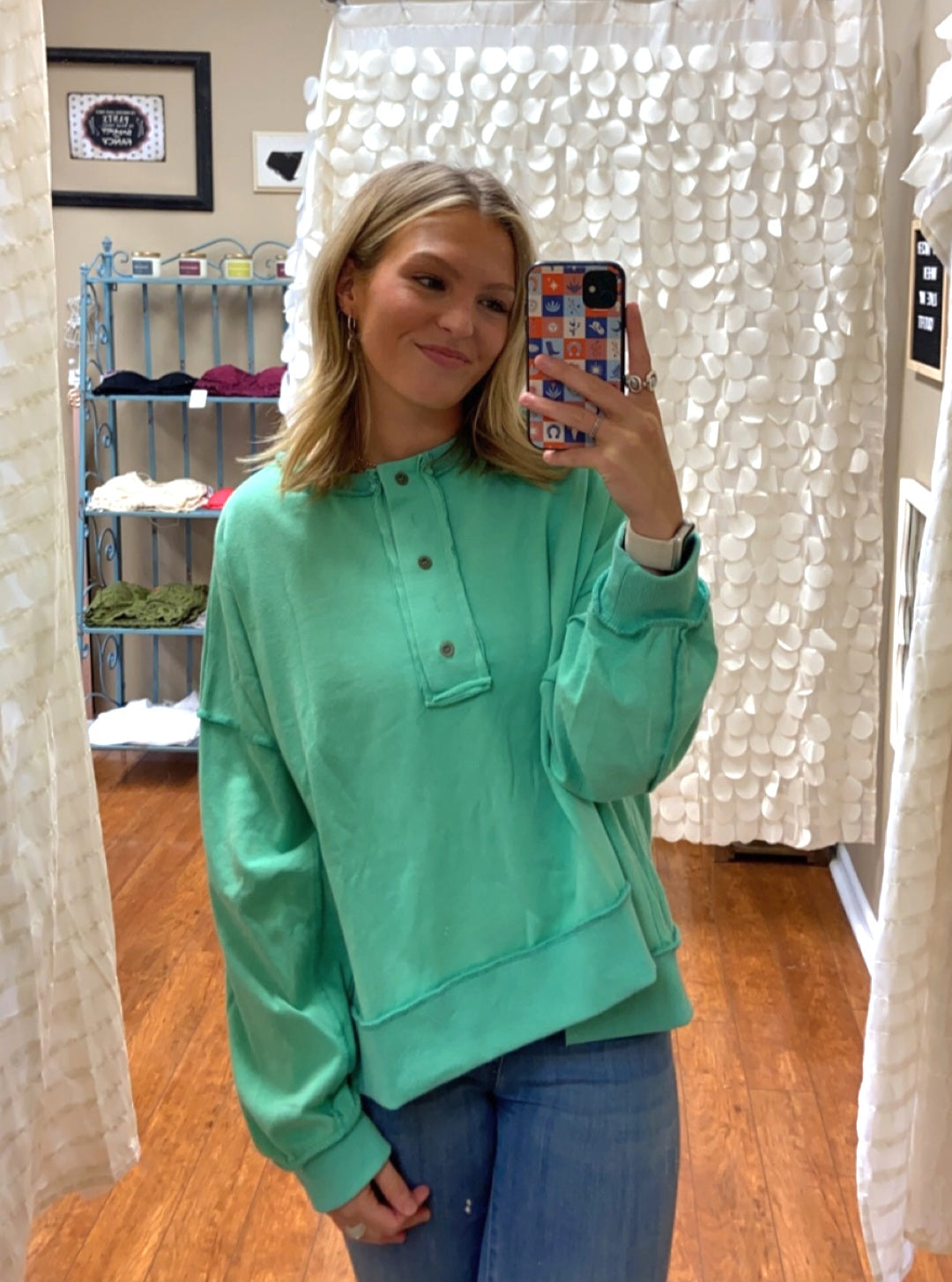 Green Washed Sweatshirt