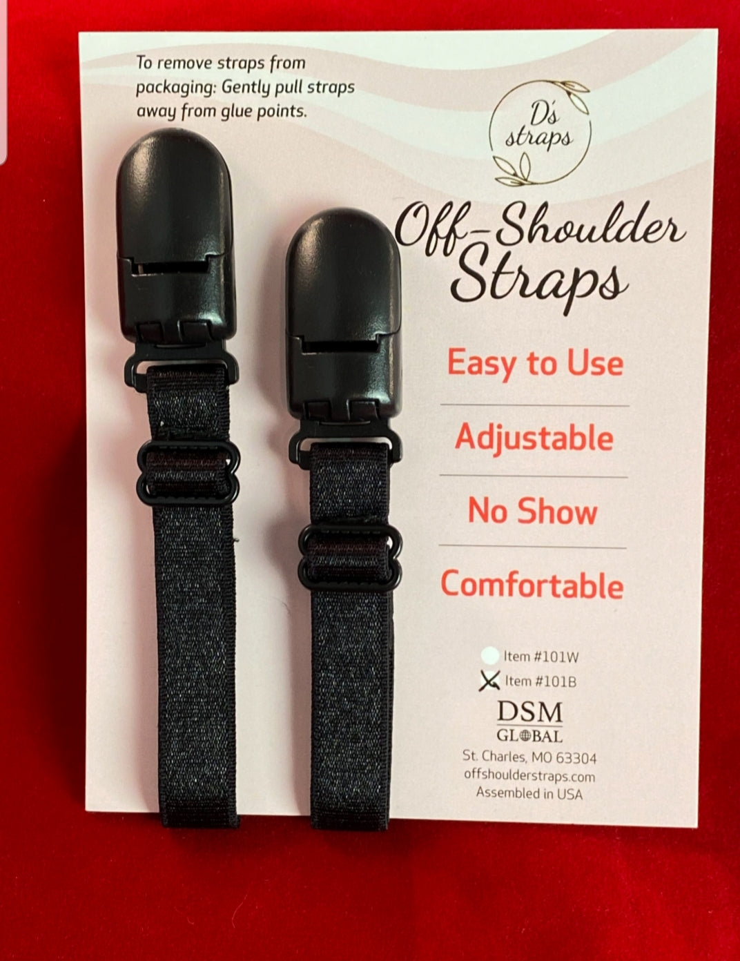 D's Off Shoulder Straps
