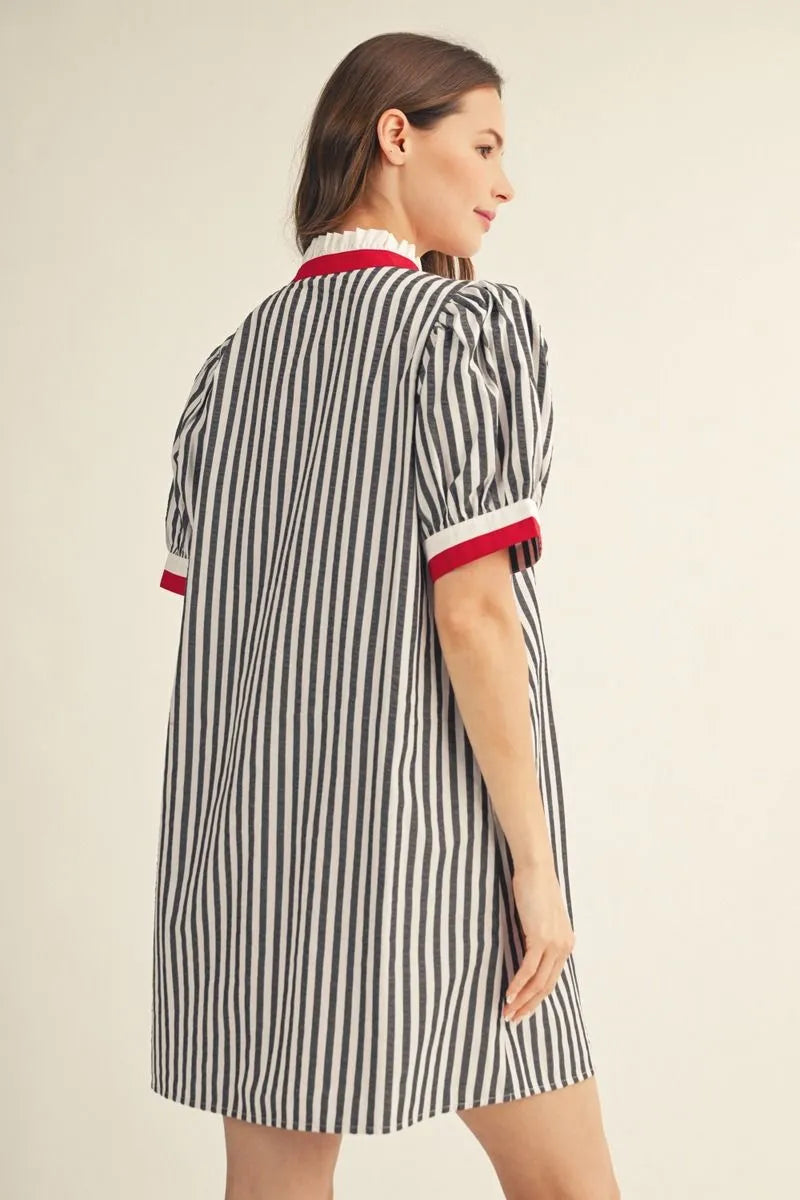 Red Hot Stripe Dress