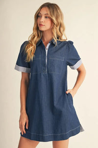 Denim Shift Dress