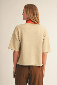 Oatmeal Buttondown Cardigan