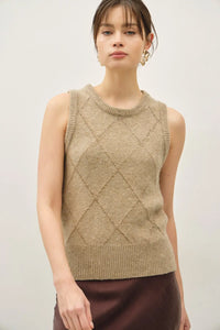 Sequin Diamond Sweater Vest