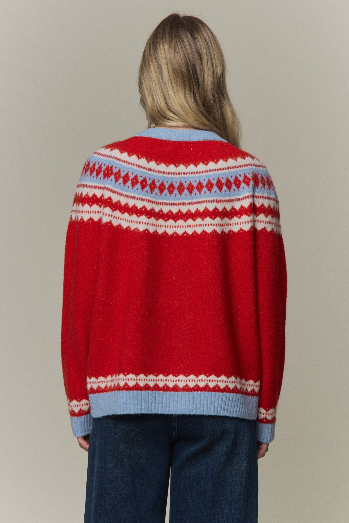 Red Fair Isle Sweater