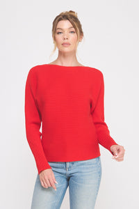 Soft Ribbed Pullover Dolman