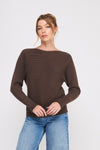 Soft Ribbed Pullover Dolman