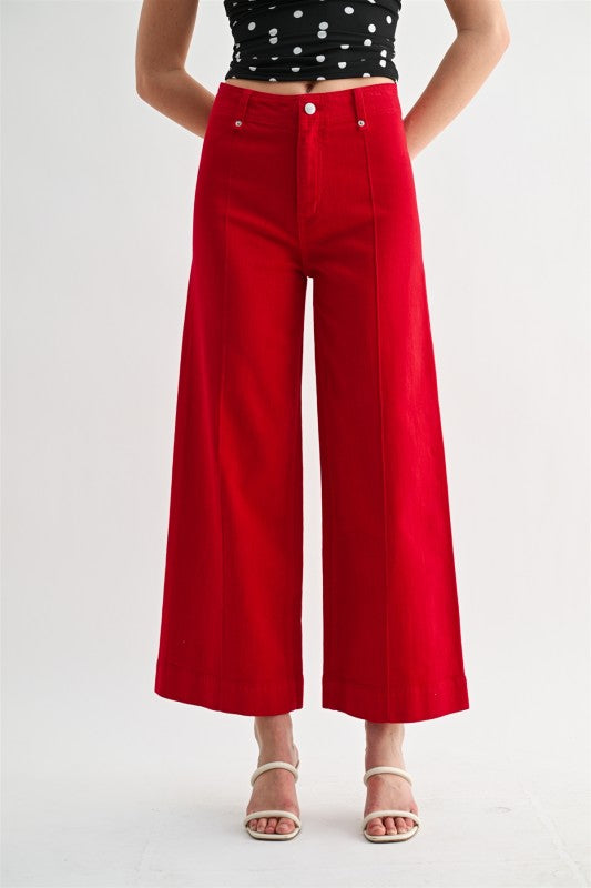 Red Wide Ankle