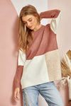 Mauve & Taupe Colorblock