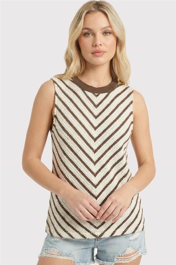 Brown Chevron Tank