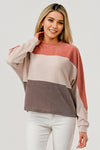 Oat & Brown Colorblock Rib