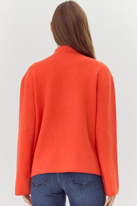 Red Orange Pullover Sweater