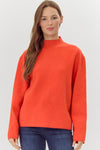 Red Orange Pullover Sweater