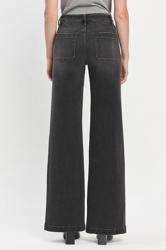 Black Wide Trouser Jean