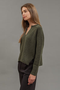 Split Neck Sweater