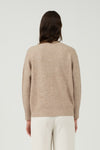 Taupe V-Neck Sweater