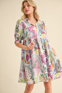Tropical Print Babydoll