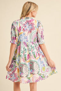 Tropical Print Babydoll