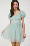 Dusty Mint Scoop Dress