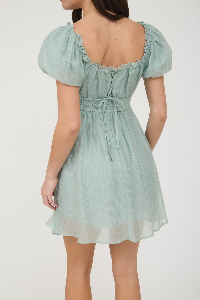 Dusty Mint Scoop Dress
