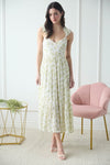 Ivory Floral Wrap Maxi