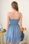 Polka Dot Denim Dress