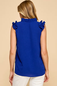 Royal V-Neck Top