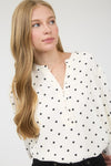 Black Polka Dot Blouse