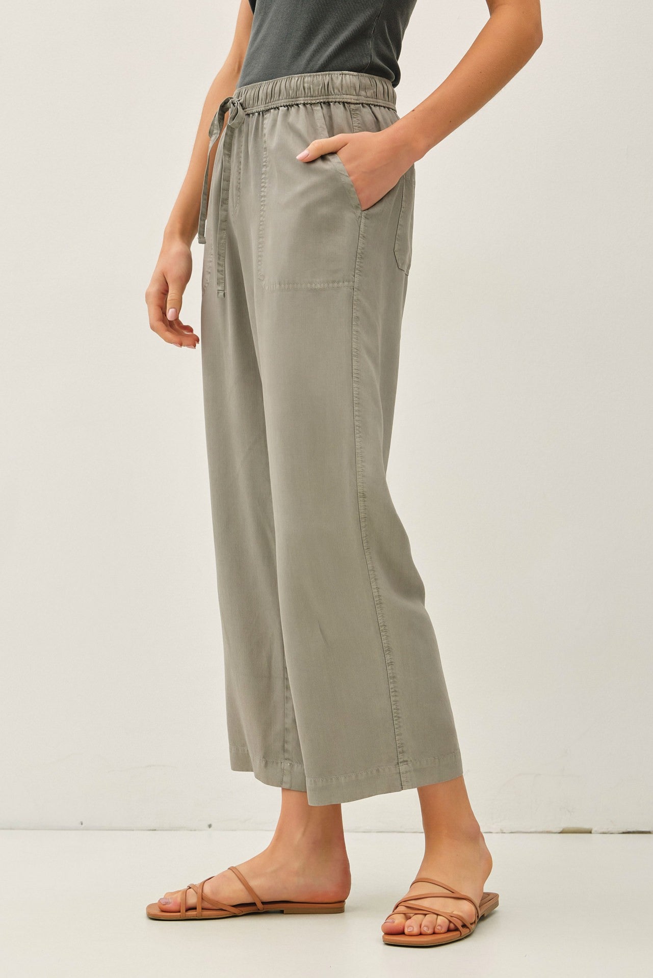 Earth Grey Tencel Pant