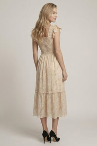 Cream Multi Floral Midi