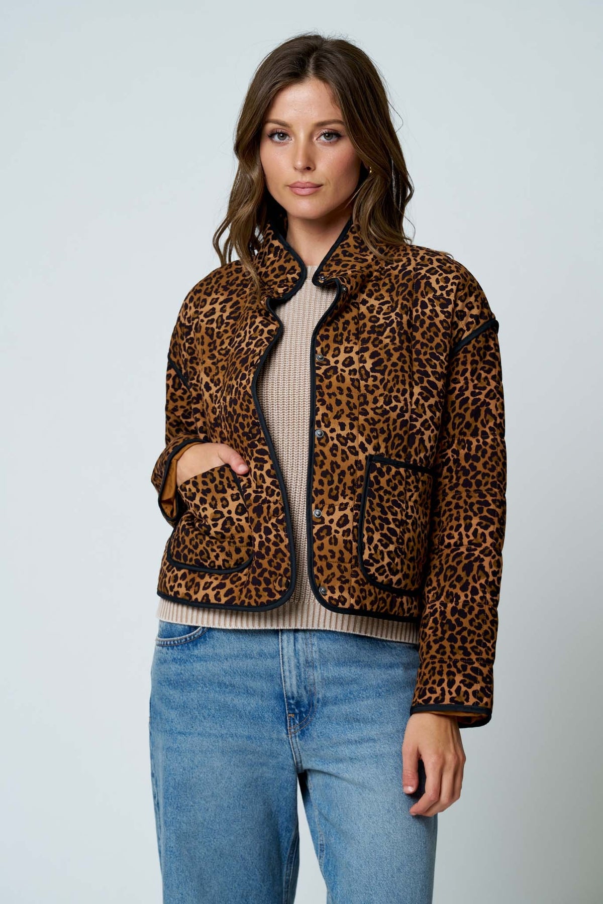 Leopard Quilted Jacket