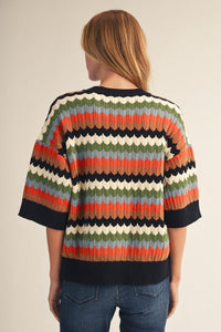 Retro Zig Zag Sweater