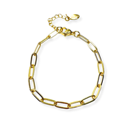 Paperclip Charm Bracelet: Large