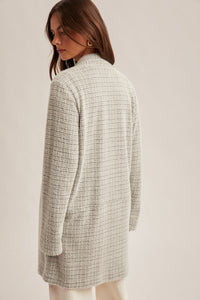 Brushed Houndstooth Coatigan