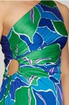 Tropical Blues One Shoulder
