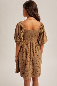 Taupe Corduroy Babydoll