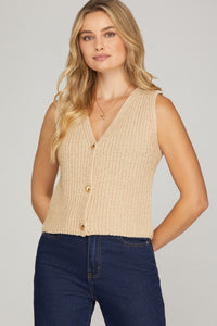 Taupe Shell Vest