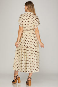 Cream Polka Dot Dress