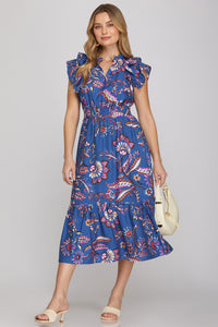 Blue Garden Midi