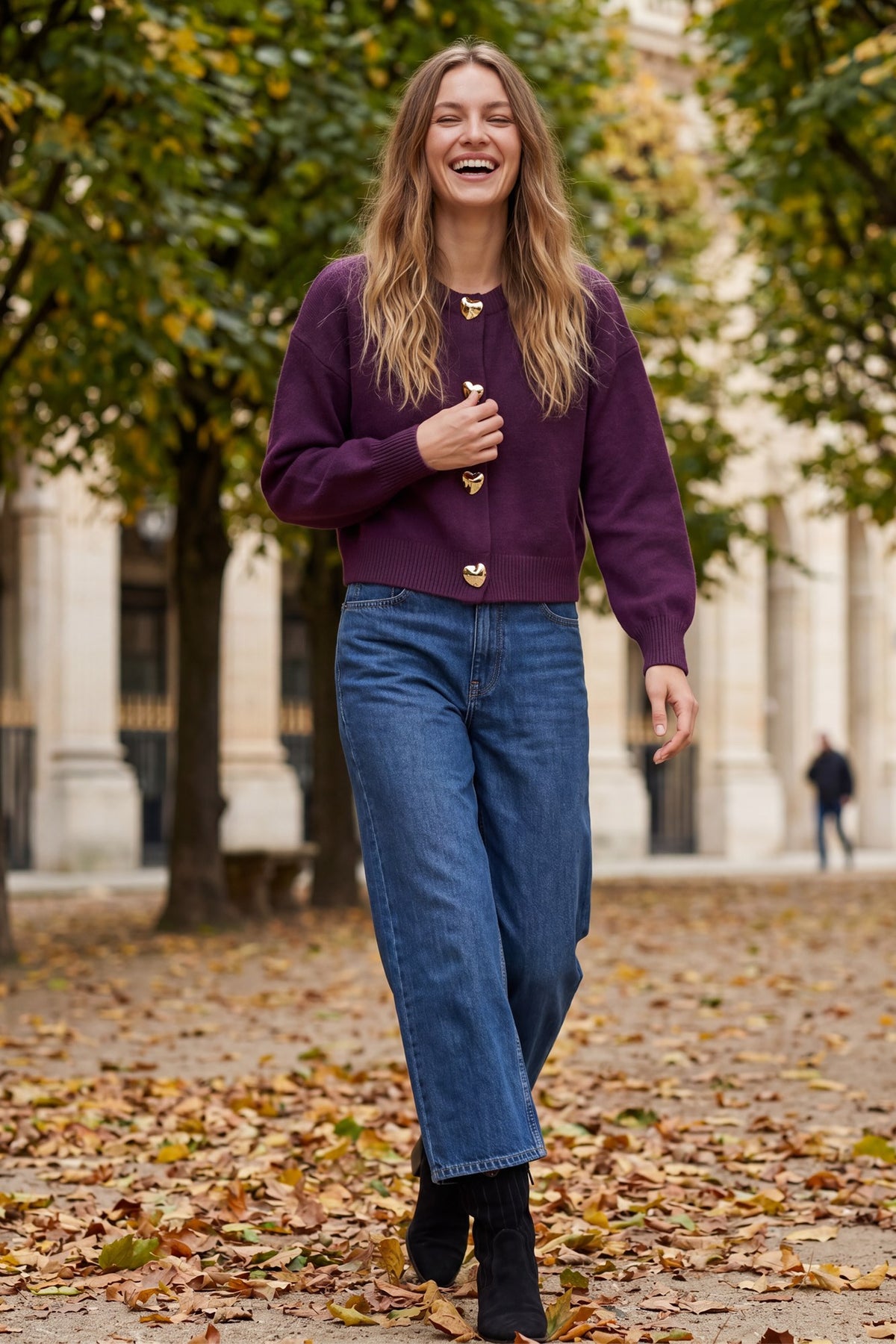 Plum Sweater Cardigan