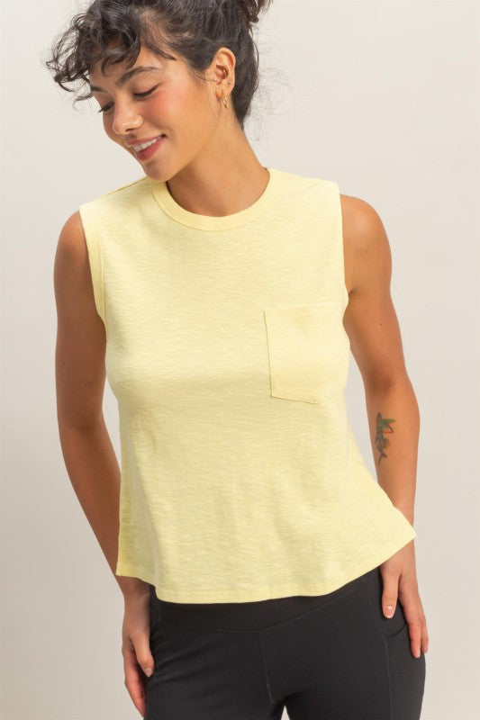 Yellow Pocket Tank