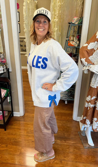 Custom Sweatshirt Cardigan W/ Bows