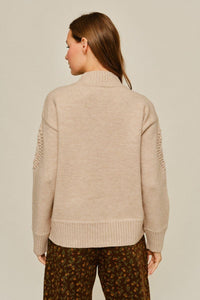 Oatmeal Diamond Sweater