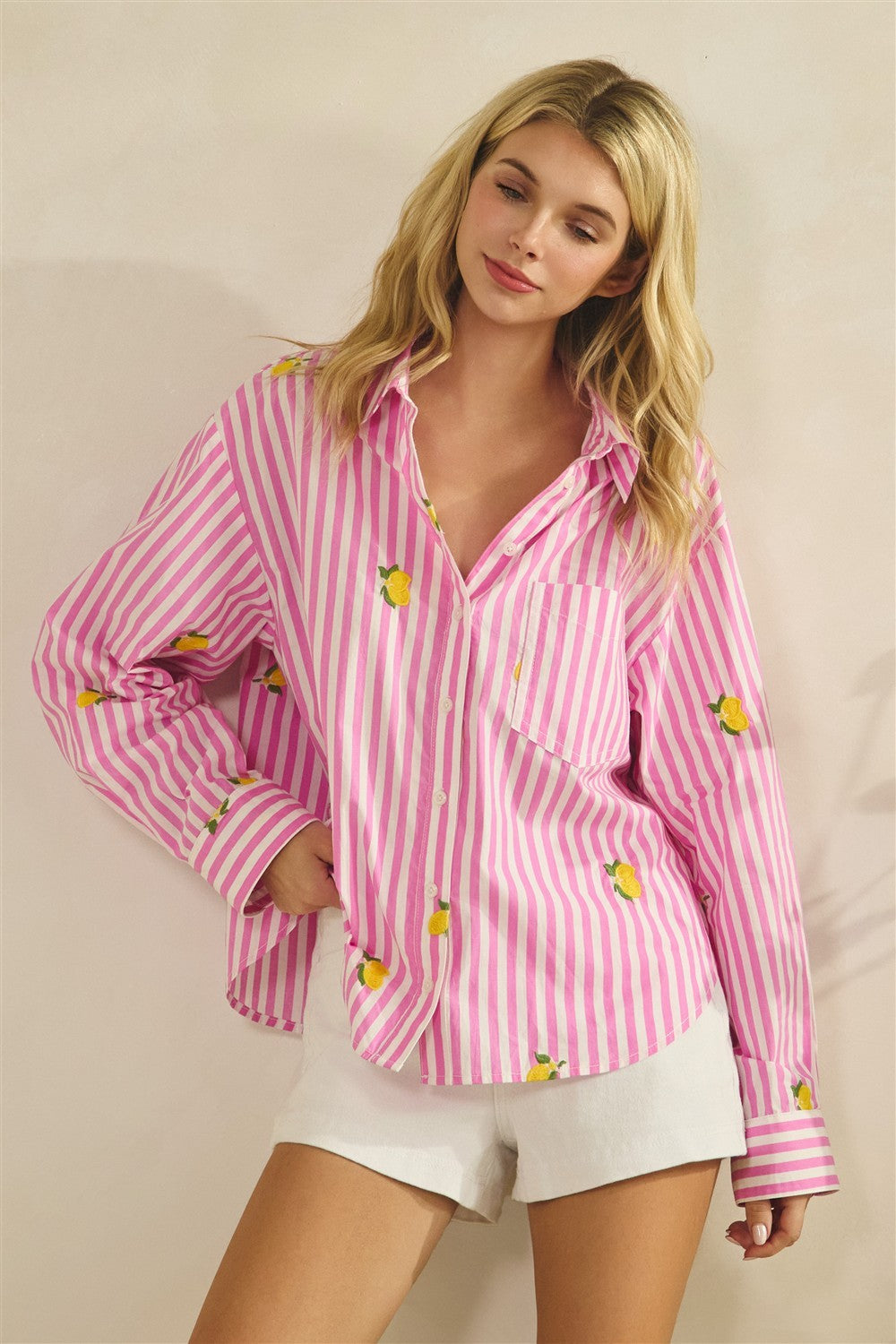 Pretty in Pink Lemons Top