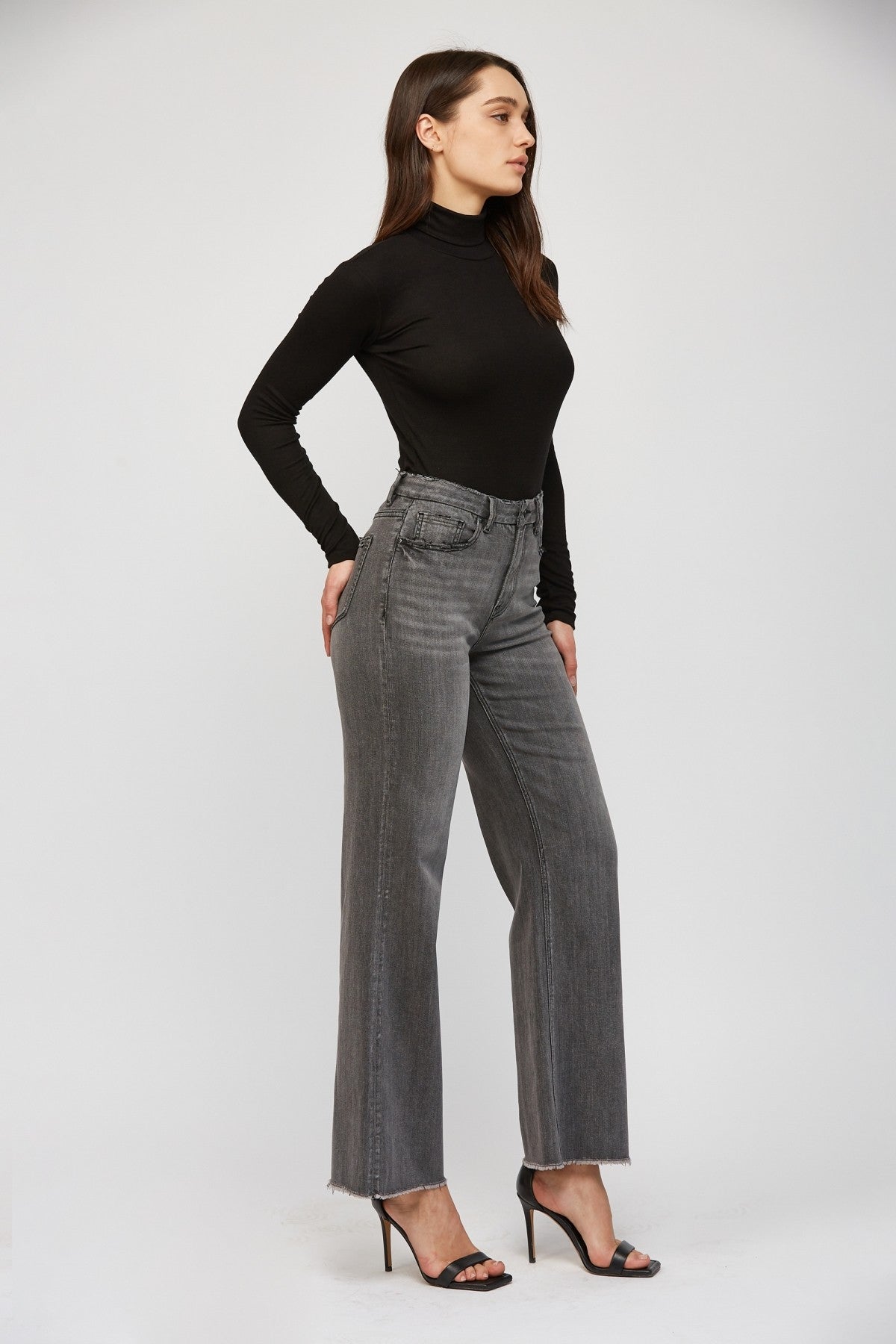 Mica Grey Soft Wide Leg