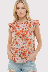 Poppy Cap Sleeve Top