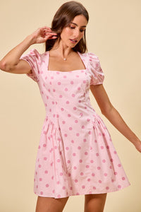 Pink Polka Dot Dress