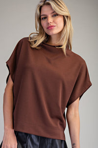 Brown Mock Top