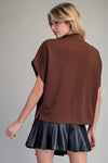Brown Mock Top