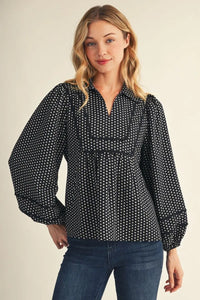 Polka Dot Boho Top