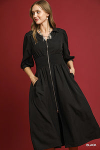 Black Zipper Dress