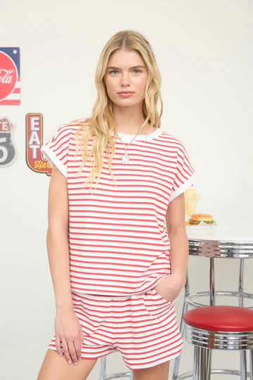 Red Stripe Knit